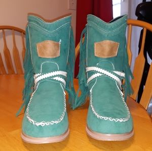 Cute Cyan Moccasins